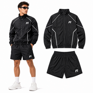 Veste légère pour homme, style américain, nouvelle collection, décontractée, sportive, polyvalente, écologique, fine, à fermeture éclair sur le devant, pour l'automne. - Product Image 1