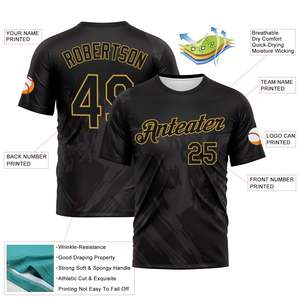 Fabricant de maillots de baseball personnalisés les mieux notés, uniformes d'équipe en polyester à séchage rapide, numéro de joueur personnalisé, vente en gros - Product Image 2