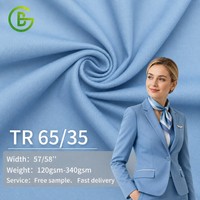 Kırışmaz Hafif Dayanıklı TR Takım Elbise Kumaşı, Polyester Viskon Karışımlı Kadınlar İçin Profesyonel Ofis Giysisi