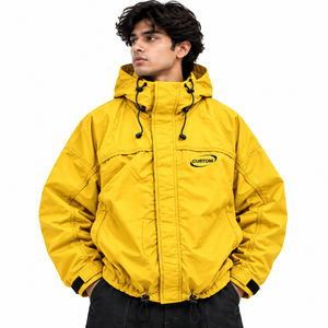 <b>Men</b> Nylon Anorak <b>Jacket</b> Lightweight Water Repellent Outdoor Hiking Travel <b>Pullover</b> Hooded Packable Breathable Shell Regular Fit - Product Image 2