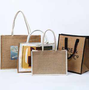 Bolsa de Compras de Yute Orgánico con Tinte Ecológico y Logotipo Personalizado - Product Image 2