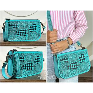 กระเป๋าถือหนังแท้ทำมือลายตารางหมากรุก ราคาโรงงานปี 2026 เหมาะสำหรับใช้ในชีวิตประจำวัน - Product Image 1