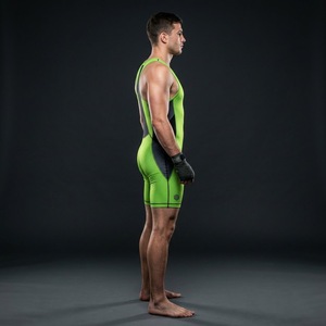 Singlet de Lucha Libre Rosa de Poliéster, Ajuste Personalizado, Elástico en Cuatro Direcciones, Ligero, Transpirable, de Secado Rápido, Duradero, Equipo de MMA de Alta Calidad - Product Image 4