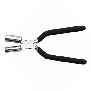 Pince de fabrication de fermoirs noirs premium en acier inoxydable, outil de bijouterie pour la formation de boucles de fil pour bagues, pendentifs et artisanat de bijoux DIY - Product Image 3