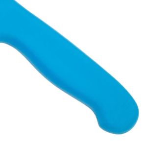 Couteaux à désosser la volaille à manche bleu avec lame argentée fine et repose-doigts ergonomique pour la séparation de la viande et la préparation des aliments - Product Image 2