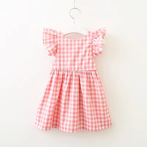 Nouvelle Robe d'Été 2026 pour Filles, Robe de Princesse Mignonne à Carreaux sans Manches pour Bébé, Vêtements pour Enfants et Tout-Petits - Product Image 4