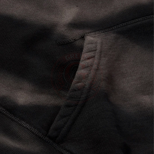 Men's Garment Washed Hoodie Soft Cotton Blend Pullover with <b>Retro</b> Inspired Look for Everyday Street Fashion - Product Image 5