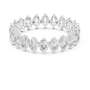 Lumiera jewels 10K Rose Gold Plated <b>Eternity</b> Band with CZ for Women - Product Image 2