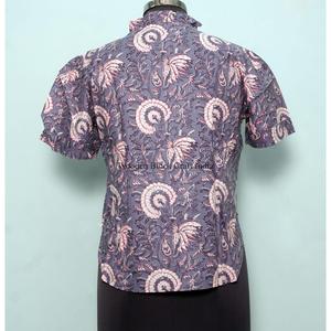 Últimos Tops Casuales de Verano para Mujer, Estampado Floral Natural, Tallas Personalizadas, Top Corto de Algodón con Logotipo Frontal, Precio al por Mayor - Product Image 6