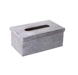 Galvanized Iron <b>Tissue</b> Box <b>Holder</b> Modern Polished Silver Metal Napkin Dispenser For Bathroom <b>Kitchen</b> Home & Office Decor - Product Image 3