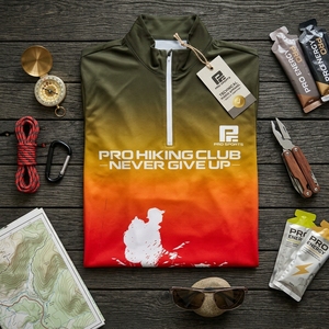 Vente en gros de chemises de randonnée à manches longues, vêtements de plein air respirants, fournisseur de vêtements de sport légers en gros - Product Image 2
