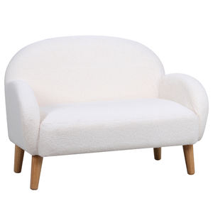 Canapé pour enfant à deux places, canapé pour enfants en tissu Teddy, grand canapé pour bébé, pour les enfants de 0 à 3 ans - Product Image 1