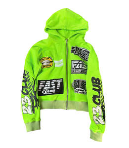 Sudadera con capucha personalizada de algodón 100% ecológico, estilo boxy, streetwear, desgastada, con lavado ácido, de felpa francesa, de gran gramaje, oversize, con cremallera, corte regular - Product Image 2