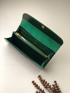 Cartera impermeable Vintage de cuero genuino largo para mujer, regalo con logotipo de Color personalizable para el Día de San Valentín, Navidad, madre - Product Image 5