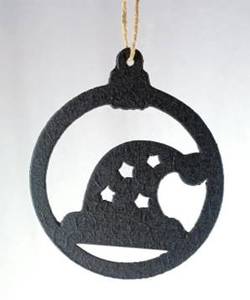 Christmas ornament iron Christmas ornament black metal ornament laser cut ornament decorative <b>hanging</b> ornament <b>hanging</b> Christmas - Product Image 4