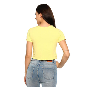 Camisetas Cortas de Algodón 100% Puro para Mujer, Camisetas Cortas Premium Antiencogimiento, Logotipo Personalizado, MOQ Bajo, Venta al Por Mayor, Camisetas Cortas OEM - Product Image 4