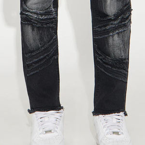 กางเกงยีนส์ลำลองทรงสมาร์ทฟิตสำหรับเด็กผู้ชาย ดีไซน์ทันสมัยสไตล์สตรีทแวร์ / บริการออกแบบแบบ OEM พร้อมออกแบบโลโก้ตามสั่ง เสื้อผ้าลำลอง - Product Image 5