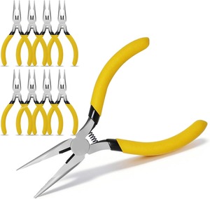 5" Needle Nose <b>Pliers</b> Jewelry <b>Pliers</b> with Side Cutter <b>Mini</b> Fine Tip Precision <b>Pliers</b> for Jewelry Making - Product Image 1