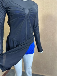 Vente en gros de maillots de bain pour femmes, fournisseur de maillots de bain personnalisés avec short intégré, manches longues, séchage rapide, extensible, robe de sport pour la remise en forme - Product Image 5