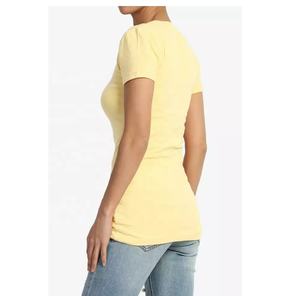 Camiseta de algodón GSM 230 de alta calidad para mujer, logotipo personalizado impreso, estilo informal de manga corta para verano - Product Image 5