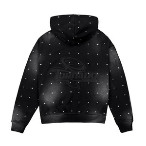 Servicio OEM, Sudadera con Cierre y Pedrería para Hombre, Diseño de Invierno, 100% Algodón, Ligera y Cómoda, Superventas - Product Image 2