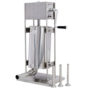 Ripieno di carne verticale a doppia velocità commerciale in acciaio inossidabile per salsicce 32LB/15L con 4 tubi di imbottitura - Product Image 2