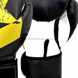 Prix de gros 100% équipement de boxe en cuir de vachette dernière conception gants de compétition professionnels avec fermeture à lacets - Product Image 3