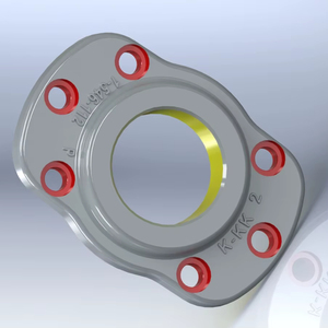 Support de roulement à bride ovale en fonte/acier moulé/alliage d'aluminium, modèle Yogi Engineering 01 - Product Image 1