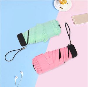 Dd3561 Mini Small Travel Compact Waterproof Umbrella <b>Light</b> Rain for Women Purse and Pocket - Product Image 3