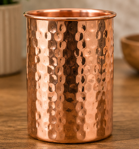 Mug vintage en cuivre avec texture martelée et poignée dorée – Vaisselle écologique pour la maison – Fournisseur en gros de vaisselle métallique haut de gamme - Product Image 3