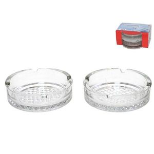 Set di 2 Posacenere in Vetro Cristallo ROYANA 10,5 CM - Product Image 2