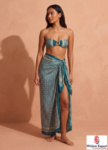 Fabricante de Sarongs Polinesios Personalizados, Pareo Hawaiano, Ropa de Playa, Ropa de Resort Tropical, Proveedor OEM ODM de Marca Privada - Product Image 3