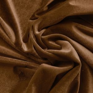 Tissu en velours 100 % polyester tissé de poids moyen, couleur gingembre unie, résistant aux plis, doux, respirant, pour vêtements élégants - Product Image 6