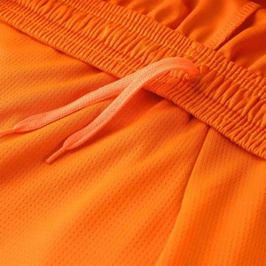 Customizable <b>Orange</b> Basketball Jersey Set Sleeveless V-Neck Shorts 100% Polyester Moisture Wicking Unisex Adult Team Apparel - Product Image 6