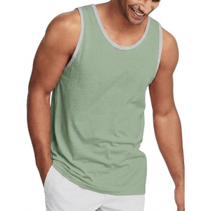 เสื้อกล้ามผู้ชายสองสี แขนกุด เสื้อกั๊กฤดูร้อน น้ำหนักเบา ระบายอากาศได้ดี สวมใส่สบาย เหมาะสำหรับออกกำลังกาย ฟิตเนส ทันสมัย ใส่สบาย ชุดออกกำลังกาย รับผลิตตามแบบ OEM - Product Image 4