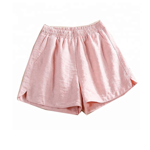 Shorts de sport décontractés pour femmes grandes tailles, taille haute, séchage rapide, respirants, en molleton de coton personnalisé, pour la course et la gym, avec option OEM - Product Image 2