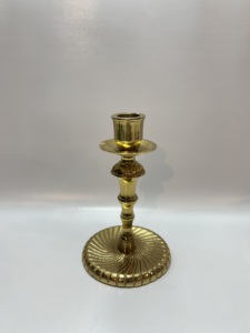 Support de bougie en aluminium doré antique, style pétale de lotus, pour bougie pilier, base en bol traditionnelle, centre de table, décoration intérieure - Product Image 5