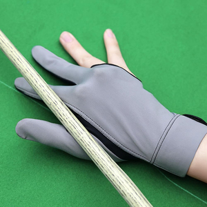 Gants de snooker professionnels Geo Brothers, demi-doigts, en nylon, dos en maille respirante, sangle de poignet réglable, antidérapants, protection UV - Product Image 2