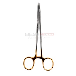 Portaagujas Mayo Hegar Recto de 16 cm, Carburo de Tungsteno, Certificado CE, Acero Inoxidable, Quirúrgico Manual SIGAL, Precio Competitivo - Product Image 4