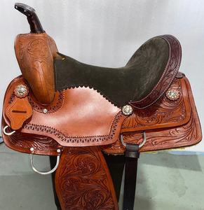 Silla occidental de cuero para montar en el barril del caballo, asiento de estilo occidental, de tela, personalizado - Product Image 3