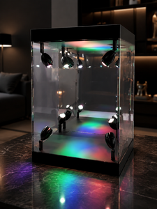 Sleek Modern <b>Acrylic</b> Display Box with LED Lighting for Customizable <b>Storage</b> for Super Mall & Home Use - Product Image 5