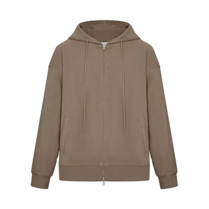 Custom Made French Terry Men's Zipper <b>Hoodie</b> Heavy Weight Pullover Sweatshirts Cotton <b>Lounge</b> Wear Men <b>Oversize</b> Zip up Hoodies - Product Image 6