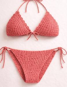 Modèle de bikini au crochet |   Bikini fait main : soutien-gorge et bas - Product Image 1