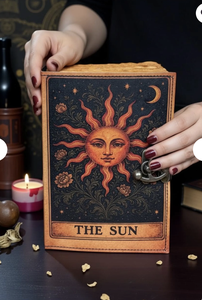 Carnet de notes NEW ERA Sun Vintage en cuir gaufré, couverture rigide, impression UV, reliure cousue, haute qualité, cadeau, 100 pages - Product Image 3