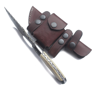 Cuchillos de Supervivencia Hechos a Mano con Hoja Fija de Damasco, Cuchillos Personalizados para Camping, Caza y Actividades al Aire Libre - Product Image 4