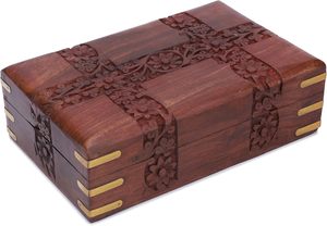 Boîte en bois universelle pour bijoux, design personnalisable, construction durable, options d'emballage multiples, mariage - Product Image 3