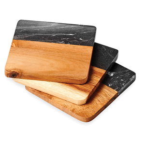 Sous-verres en marbre poli écologiques, durables, lavables, naturels pour fournitures de bureau - Product Image 4