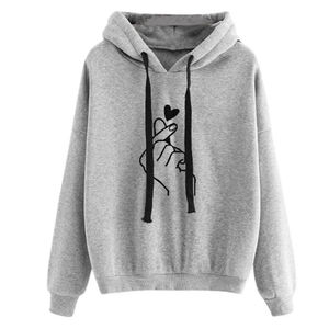 Sudadera con Capucha Extra Grande, Estampado de Mano con Corazón, Patrón 3D, Ecológica, Transpirable, Unisex, Informal, Forrada con Felpa de Poliéster/Algodón - Product Image 6