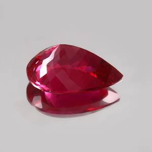 Rubis naturel du Mozambique, rouge sang, pierre précieuse en vrac, taille poire, rubis rouge vif pour la fabrication de bijoux et de bagues - Product Image 3