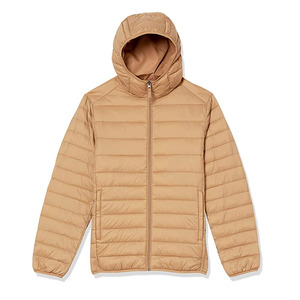 Chaqueta acolchada negra para hombre, chaqueta cortavientos con cuello alto, ropa exterior informal de poliéster, chaqueta acolchada de corte regular. - Product Image 4